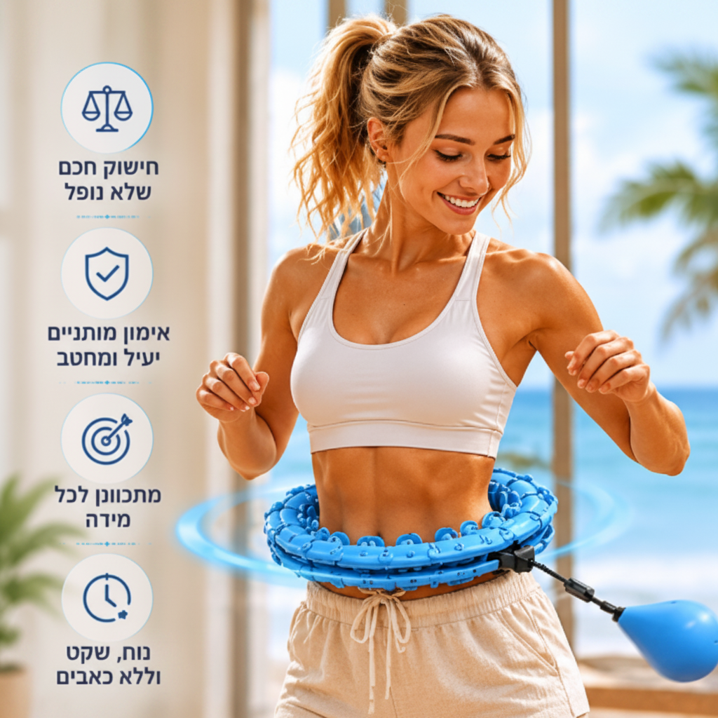 HoopFit Pro – החישוק החכם שמחטב ושורף קלוריות בבית