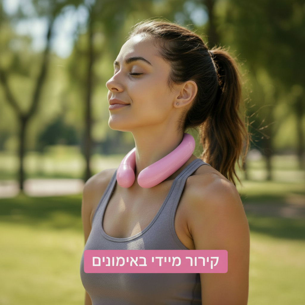 CoolFit  טבעת קירור לצוואר לספורט, ריצה ואימוני קיץ