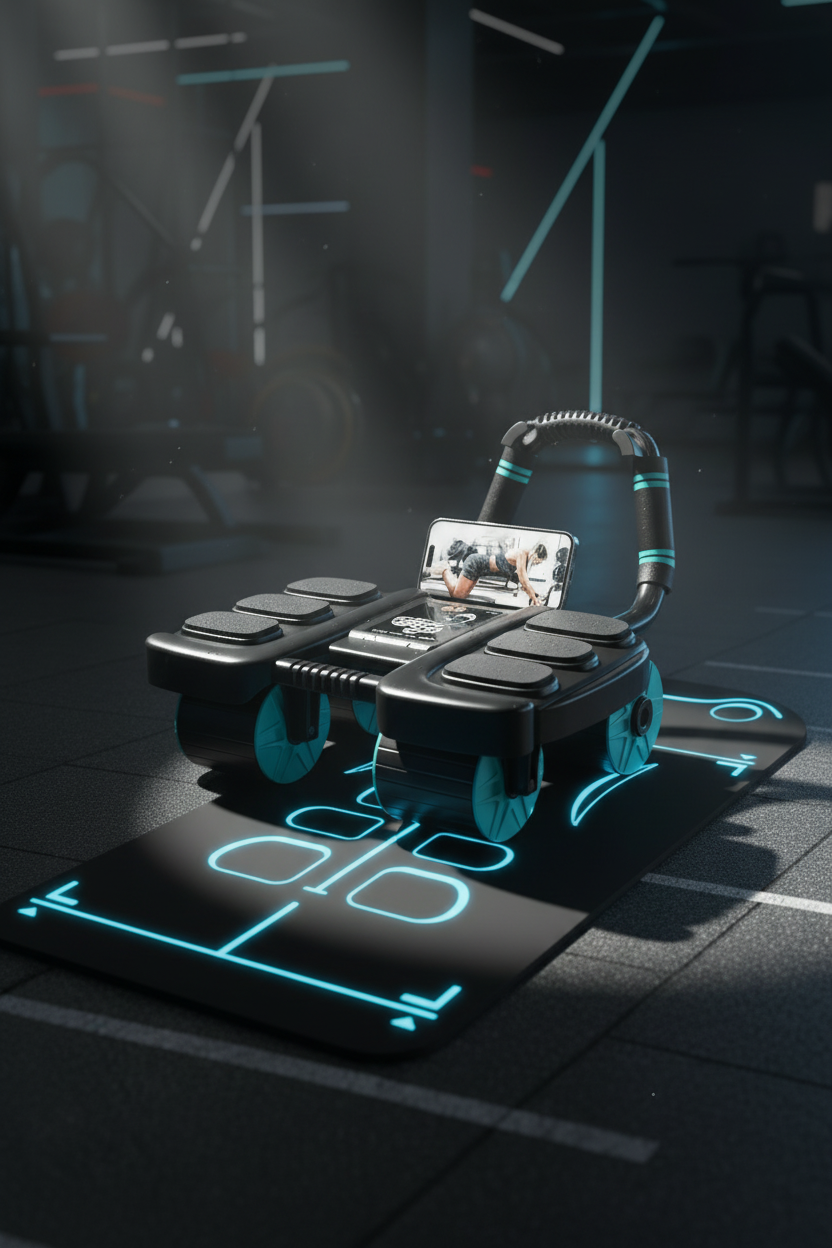 Ab Roller on Mat v1